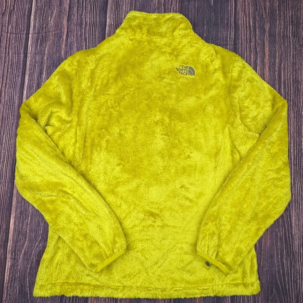 The North Face Osito Fleece Jacket Large Lime Green Fuzzy Full Zip Gorpcore